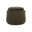 Upholstered Stool Velvet Green