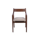 Verde Wooden Upholstered Dining Chair in Beige