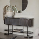Roman Black Console Table