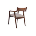 Verde Wooden Upholstered Dining Chair in Beige