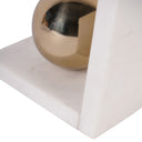 Pia White Marble Bookends