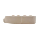 Cove Cream Linen 3 Seater Curved Sofa