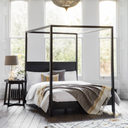 Wooden Boho 4 Poster Bed Super King