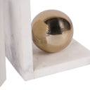 Pia White Marble Bookends