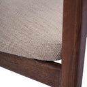 Verde Wooden Upholstered Dining Chair in Beige