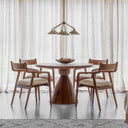 Mango Wood  Round Wooden Dining Table