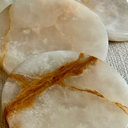 Set of Four Onyx Marble Coasters