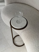 Portobello Accent Table White Banswara Marble