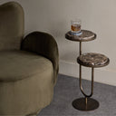 Porto Dark Emperador Accent Table