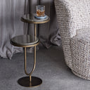 Porto Royal Gold Marble Accent Table