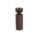 Darwin Wooden Pillar Holder Large includes 7X7cm candle.