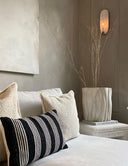 Fluid Home Interiors - Black Stripe Cotton Cushion 50×30cm - Ellenvale Interiors