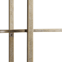 Aged Gold Marble Shelving Unit with Tinted Glass