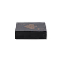 Black and Gold Inlay Card Box with playing cards