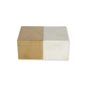 Fluid Home Interiors - Luxe Brass and White Storage Box - Libra Interiors