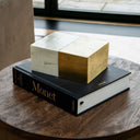 Fluid Home Interiors - Luxe Brass and White Storage Box - Libra Interiors