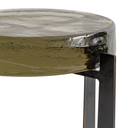 Brick Glass Accent Table