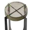 Brick Glass Accent Table