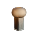 Brown Opaque Glass Large Vase