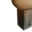 Brown Opaque Glass Large Vase