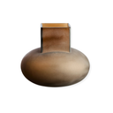 Brown Opaque Glass Small Vase