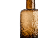 Warm-toned glass bottle adding a sophisticated touch to a console or shelving display.