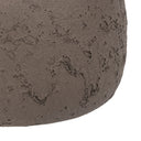 Brown Textured Metal Ceramic Vase with Two Handles   