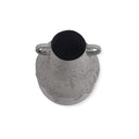 Brown Textured Metal Vase Tall