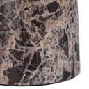 Luxury burgundy marble decorative bowl with natural cream and chocolate veining