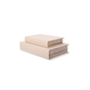 Cream Decorative Book Boxes (Set of 2)