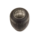 Dark Grey Ribbed Glass Vase