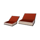 Dark Decorative Book Boxes (Set of 2)