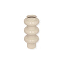 Cream Enamel Iron Vase Large
