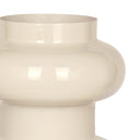 Cream Enamel Iron Vase Large