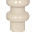 Cream Enamel Iron Vase Large