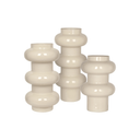 Cream Iron Enamel Vase