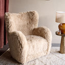 Faux Sheepskin Armchair Chair