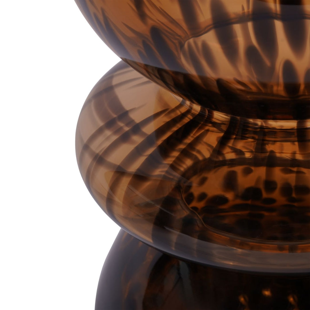 The Gemini Tortoiseshell Glass Vase and Candle Holder – Fluid Home ...