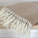 Fluid Home Interiors - Tawny Brown Tassel Throw - Ellenvale Interiors