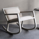 Fluid Home Interiors - Upholstered Wooden Rocking Chair - Libra Interiors