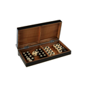 Games Black and White Foldable Backgammon Set