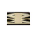 Games Black and White Foldable Backgammon Set