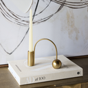 Gold Iron Arch Taper Candlestick Holder