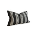Fluid Home Interiors - Black Stripe Cotton Cushion 50×30cm - Ellenvale Interiors