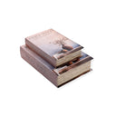 Interior Design Natural Elements Set of 2 Book Boxes
