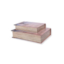 Interior Design Natural Elements Set of 2 Book Boxes