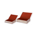 Interior Design Natural Elements Set of 2 Book Boxes