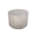 Round textured Stone Composite Coffee Table
