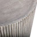Round textured Stone Composite Coffee Table