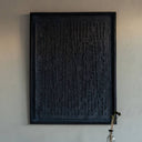 Fluid Home Interiors - Minimalist Textured Large Black Wall Art Piece - Libra Interiors